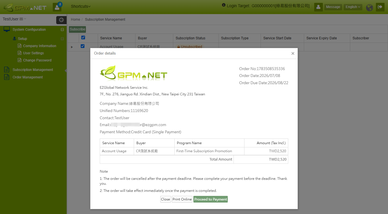 Order Details