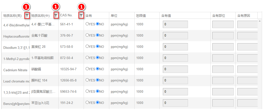 REACH表单填写4