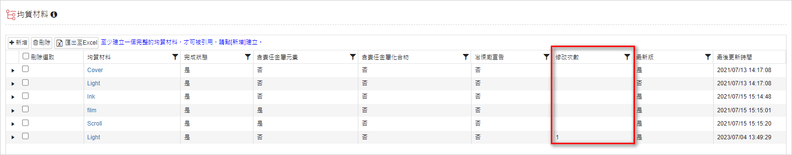 成分表多版本7